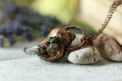 Electroformed shell necklace