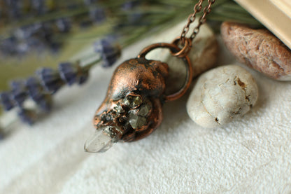 Electroformed shell necklace