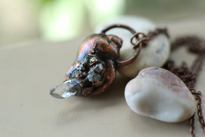 Electroformed shell necklace