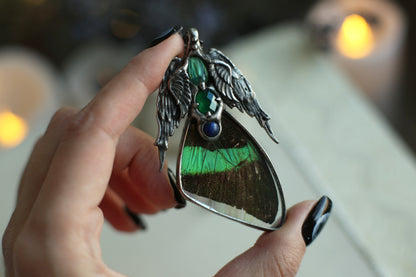 Butterfly Wing Necklace with crystals