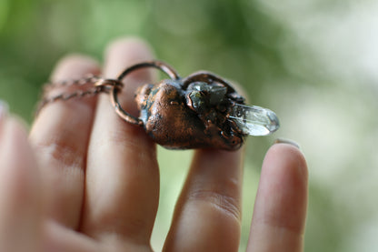 Electroformed shell necklace