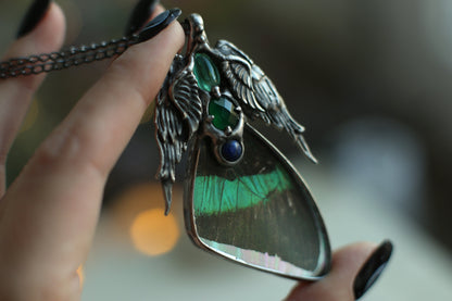 Butterfly Wing Necklace with crystals