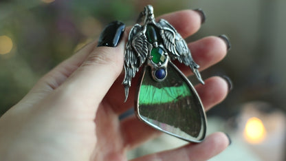 Butterfly Wing Necklace with crystals