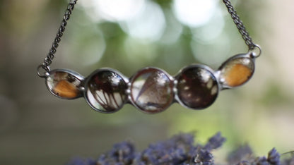 Large Butterfly wing necklace