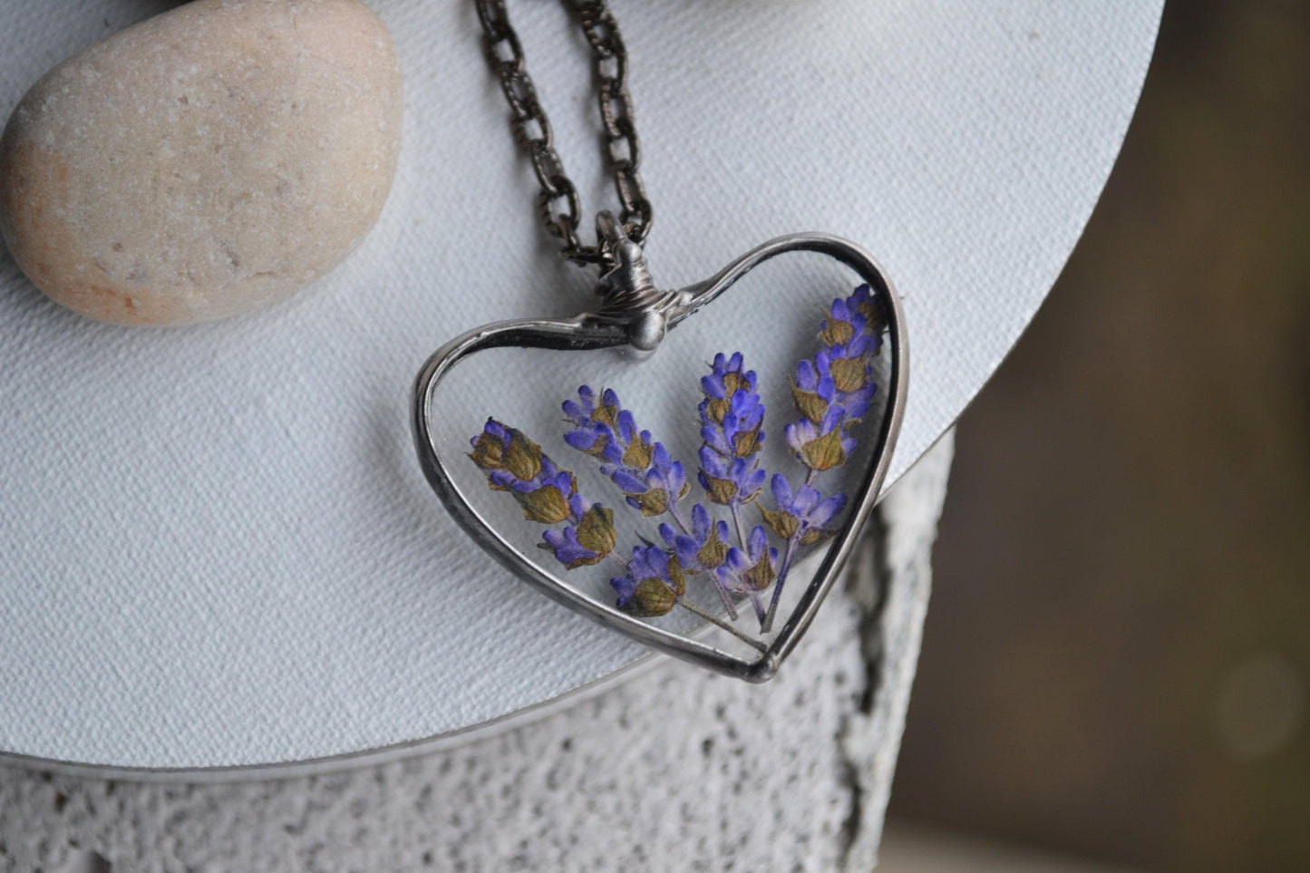 Lavender choker necklace