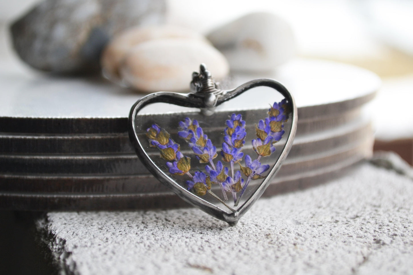 Lavender choker necklace