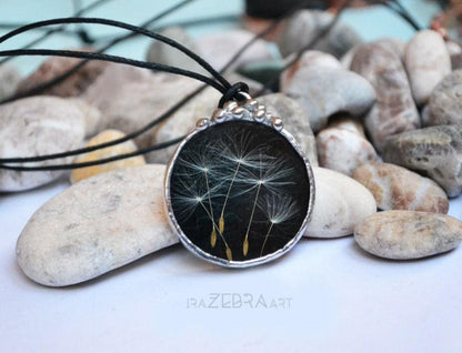 Dandelion wish necklace